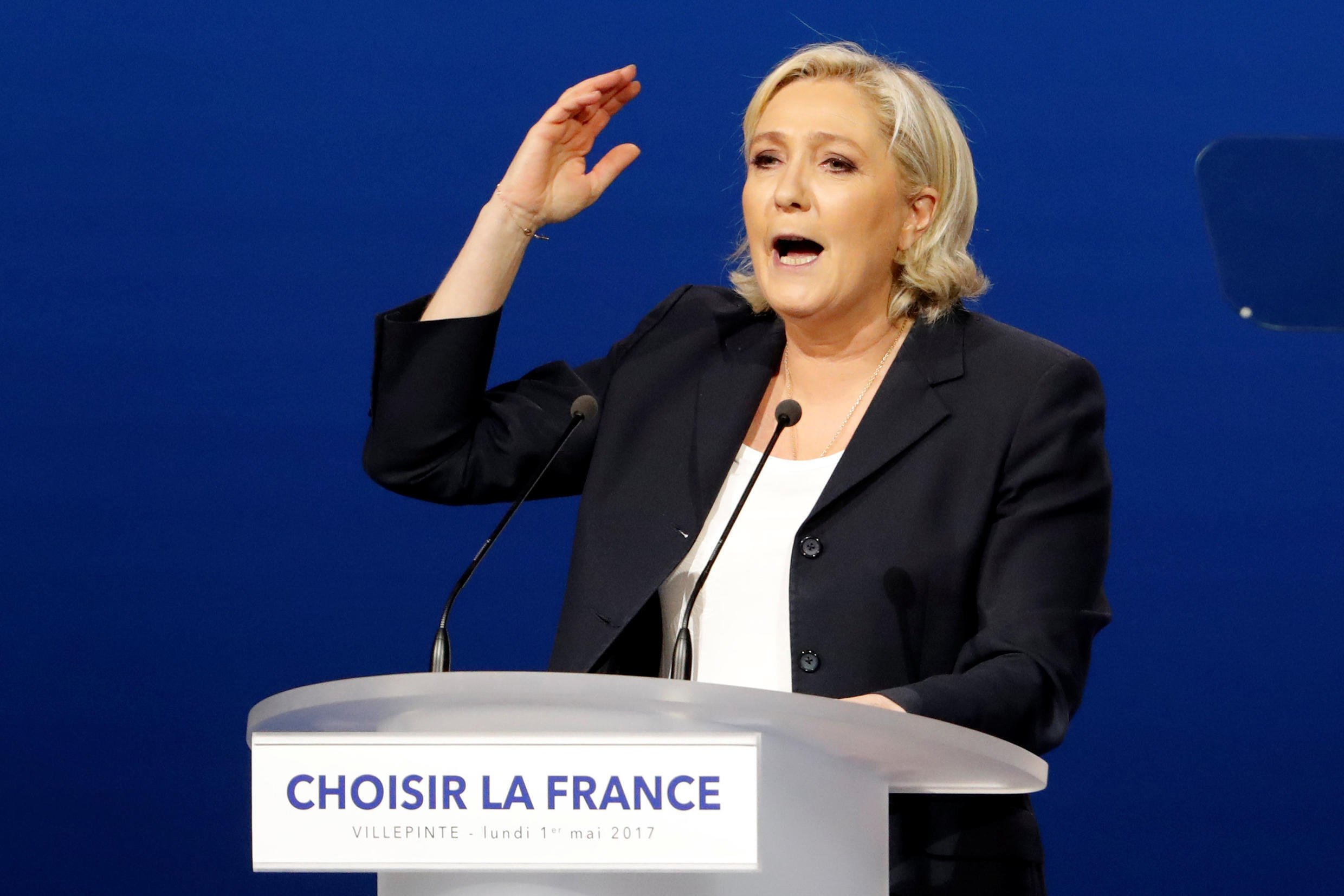 Réaction De Marine Le Pen Aujourd'hui Marine Le Pen défend une France avec deux monnaies - Aujourd'hui l'économie