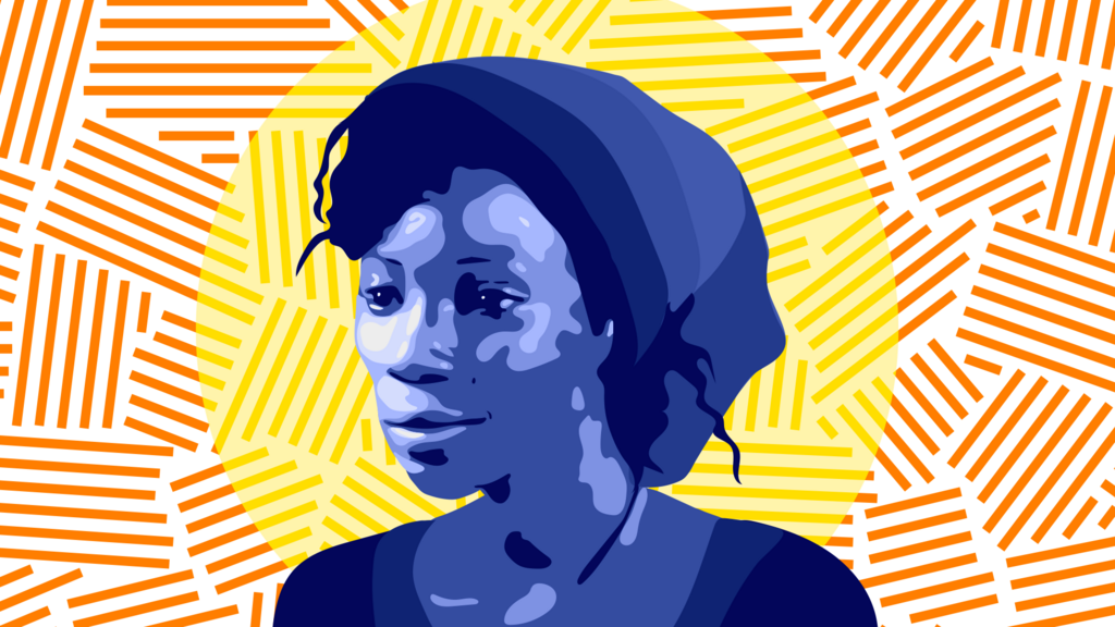 Bintou, jeune maman tchadienne, infirmière de profession.