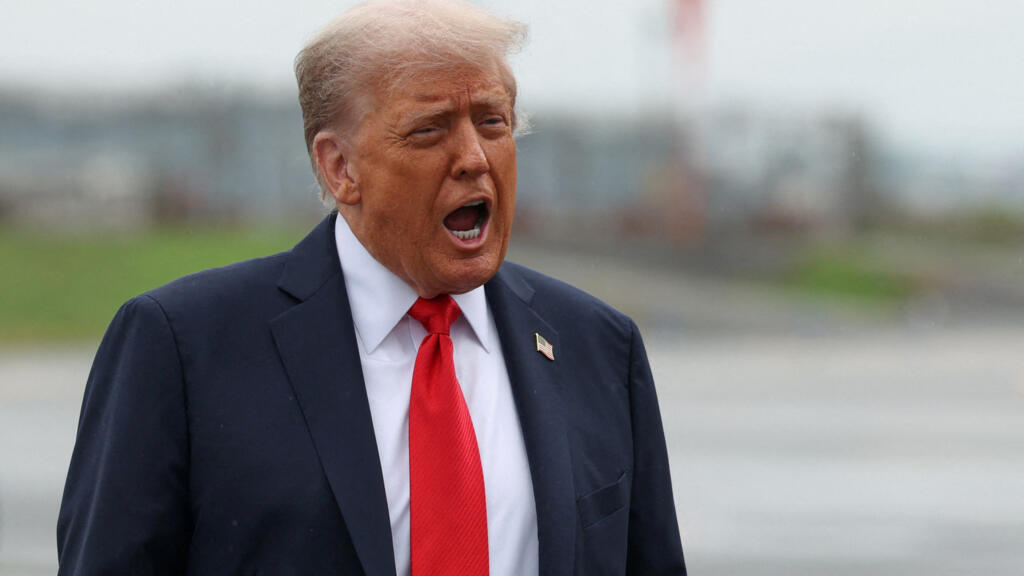U.S. President Donald Trump attends U.S. Open men's tennis final in Flushing Meadows