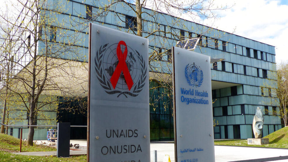 Hình minh họa: Trụ sở Tổ chức Y tế Thế giới và  Cơ quan Phòng chống Sida của Liên Hiệp Quốc (ONUSIDA) tại Genève, Thụy Sĩ, ngày 08/04/2019.
