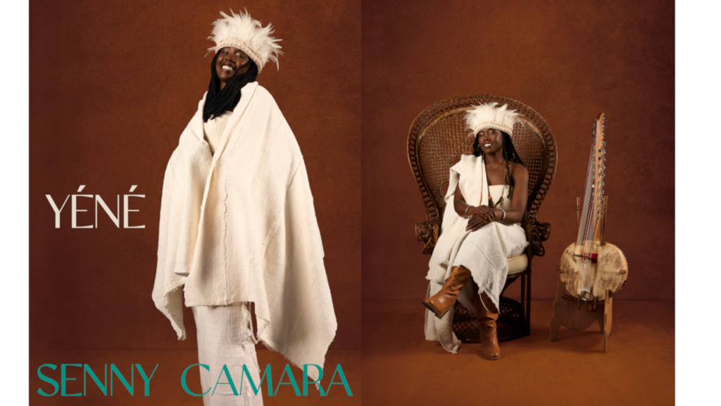 Senny Camara est l'une des rares femmes à jouer de la kora.