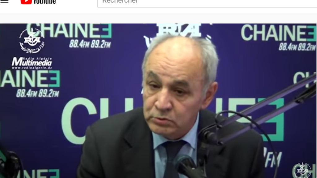 Professeur Mohamed Bekkat Berkani est le président du Conseil de l'ordre des médecins algériens (capture d'écran).