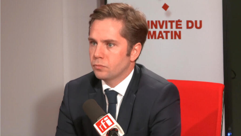 Pieyre-Alexandre Anglade, député des Français établis au Benelux, président de la Commission des Affaires européennes de l’Assemblée nationale dans les studios de RFI, le 26 octobre 2023.