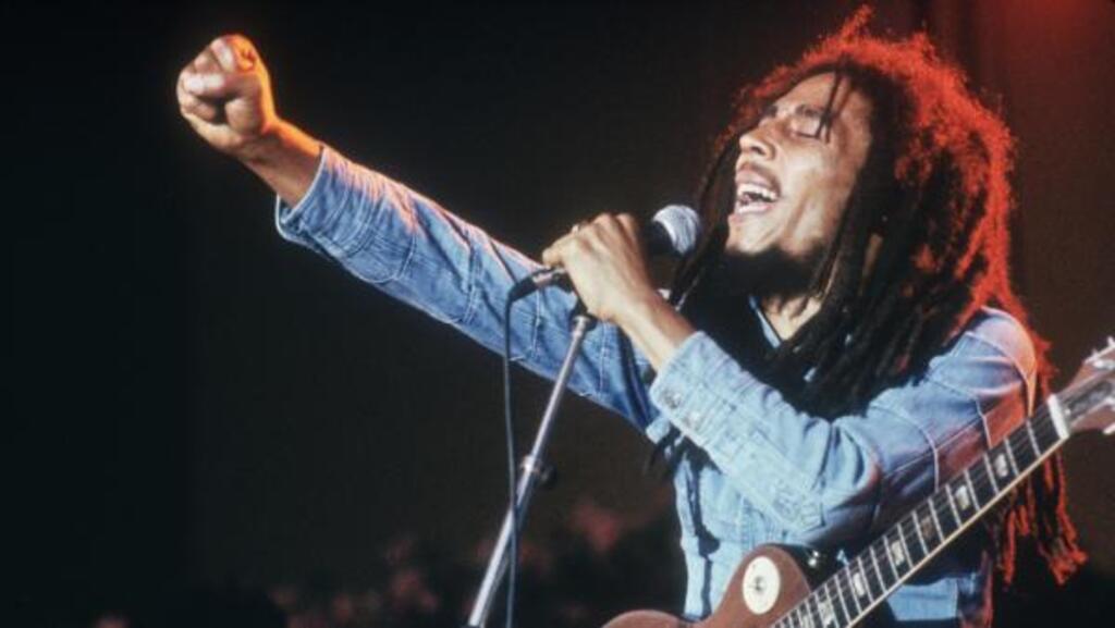 Bob Marley, lors d'un concert à Gröna Lund, à Stockholm en Suède.