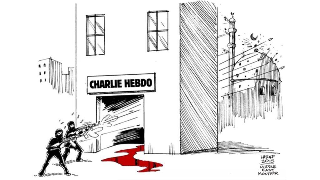 Carlos Latuff, publicado pelo Middle East Monitor
