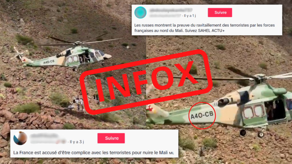 Non, cette vidéo ne montre pas l'armée française en train de ravitailler des terroristes dans le nord du Mali.