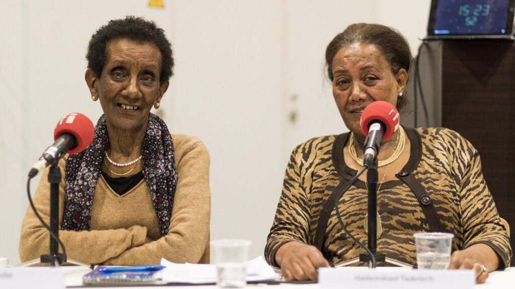 Engudai Bekele et Tadelech Haïlémikael témoignent lors du Colloque «Penser le Genre des violences politiques en Afrique» à Bordeaux, en octobre 2019.