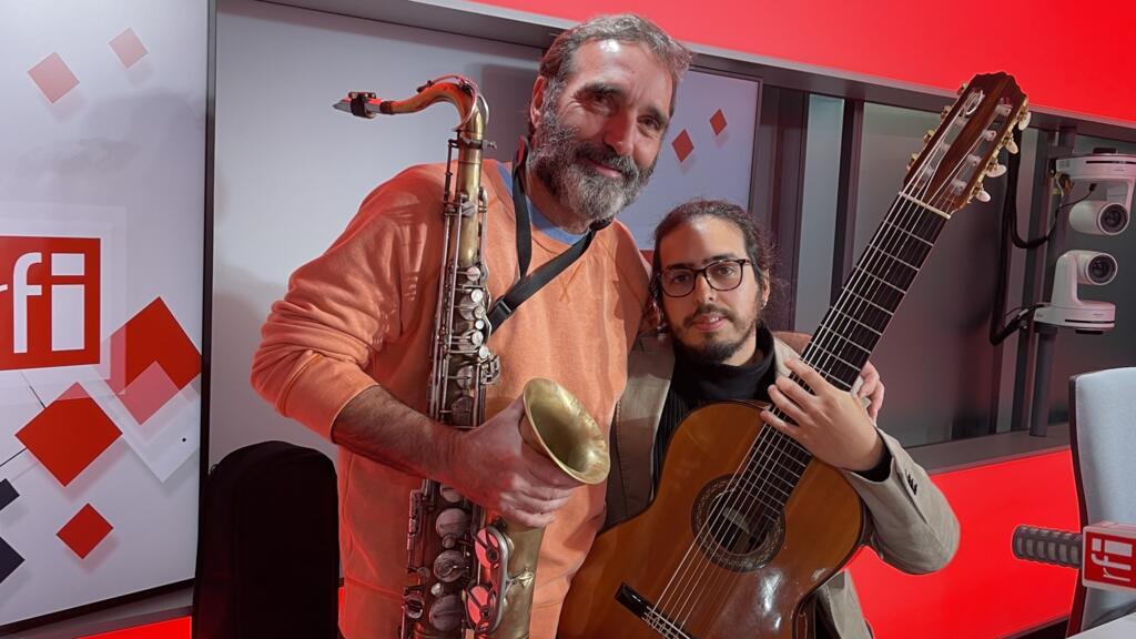 O carioca Edgar Duvivier (sax) e Dami Andrés (violão)