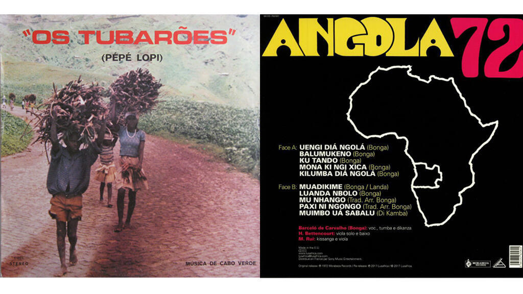 Os Tubaroes 1976 (Os Tubaroes) et Bonga 72 (Bonga).