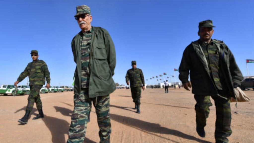 Brahim Ghali, secrétaire général du Front Polisario, près de Tindouf (Algérie), le 13 janvier 2023. RYAD KRAMDI / AFP