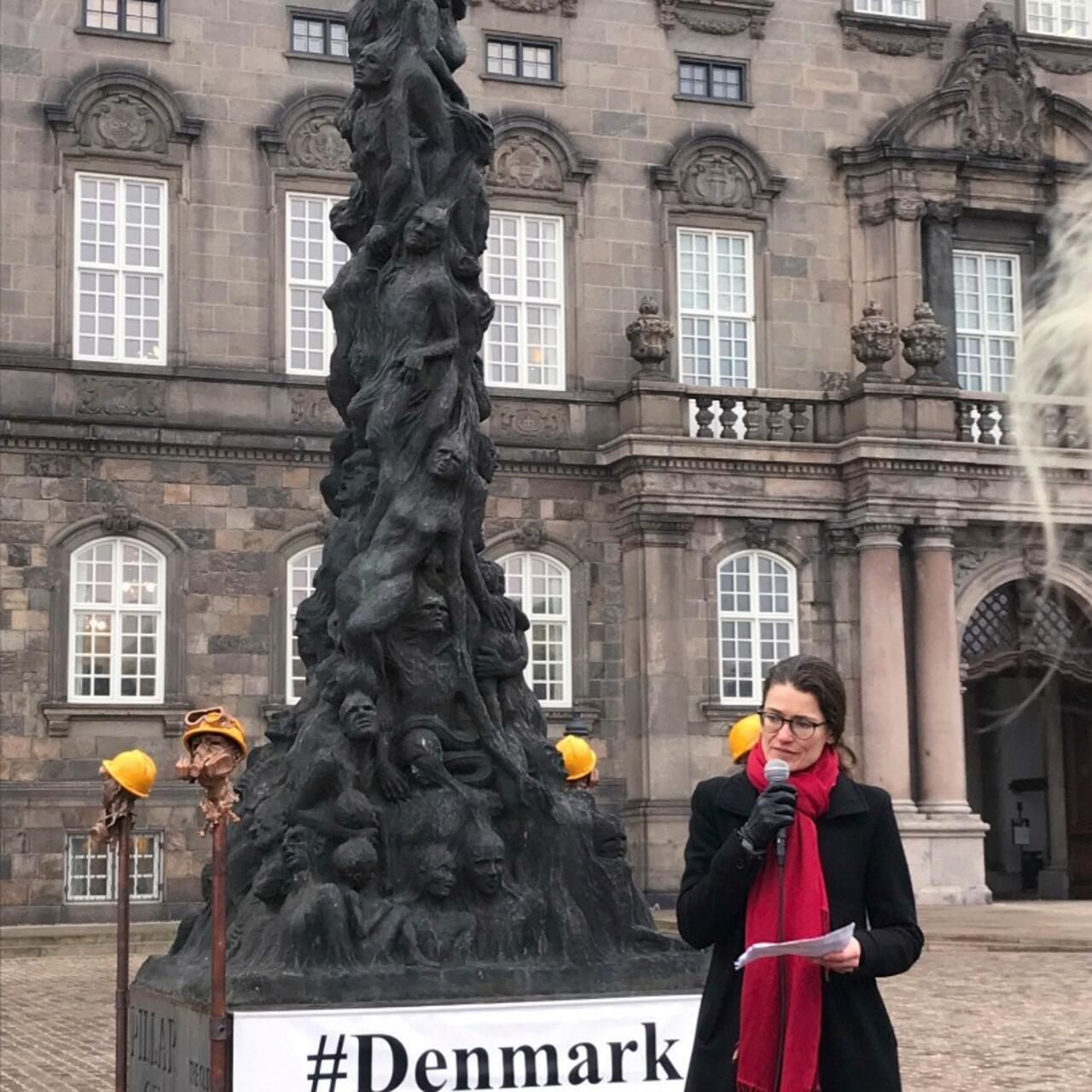 雕塑家高智活丹麦展出 香港版国殇之柱 中共提抗议