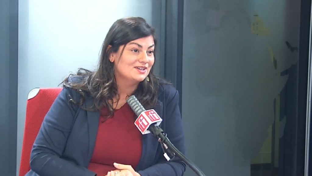 L'avocate Marie-Caroline Ardoin Saint Amand, dans le studio de RFI, mardi 28 septembre 2021.