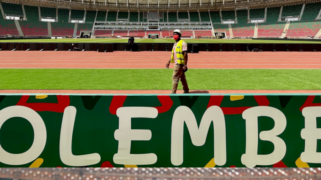 Le stade d'Olembé, au Cameroun.