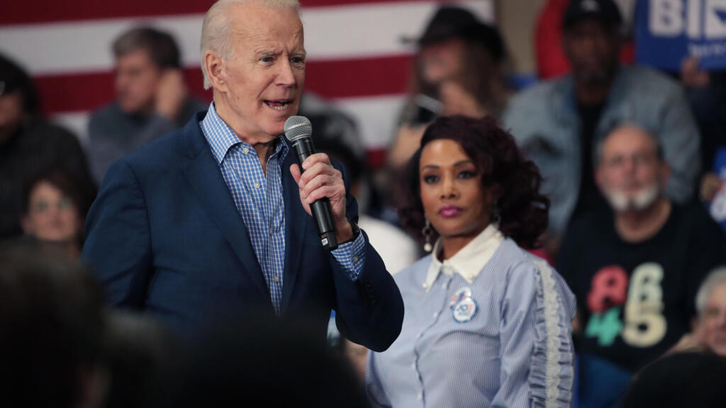 L'ancien vice-président Joe Biden, lors d'un meeting électoral à la Coastal Carolina University, à Conway en Caroline du Sud, le 27 février 2020.