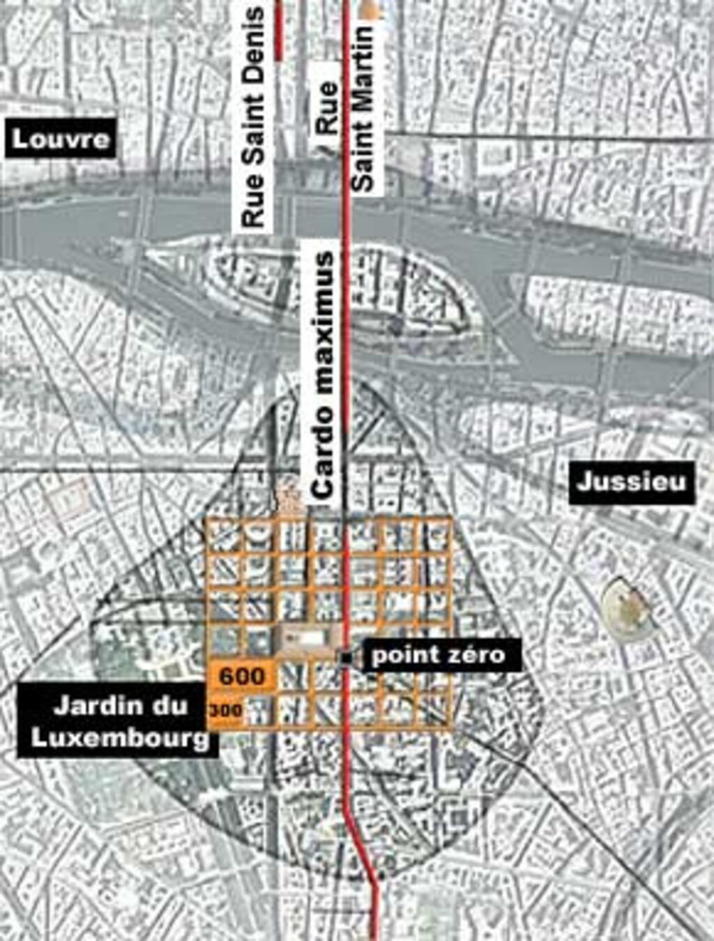 Map of Lutecia's streets.