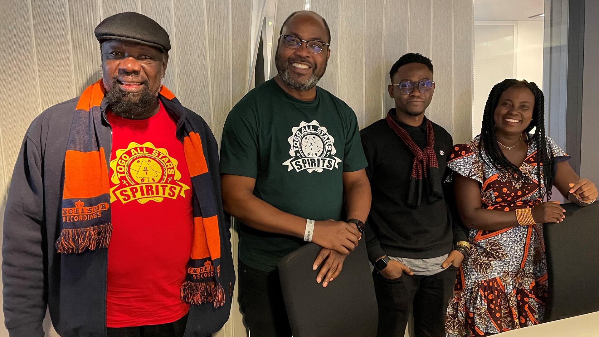 Dos Melio Kofi Cudjoe, Léopold Messan Ekue, Kodjovi Steed Amoussou et Dodji Alice Buckner.