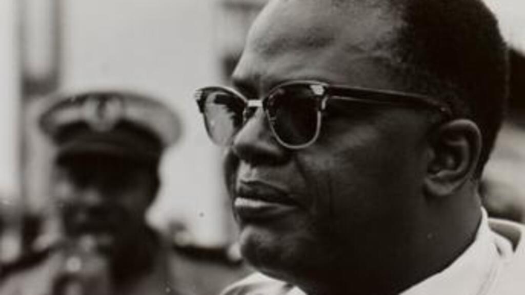 Hubert Maga, président de la République du Dahomey.