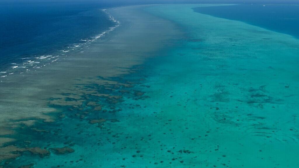 Bãi cạn Scarborough chụp từ trên cao, ngày 15/02/2024.