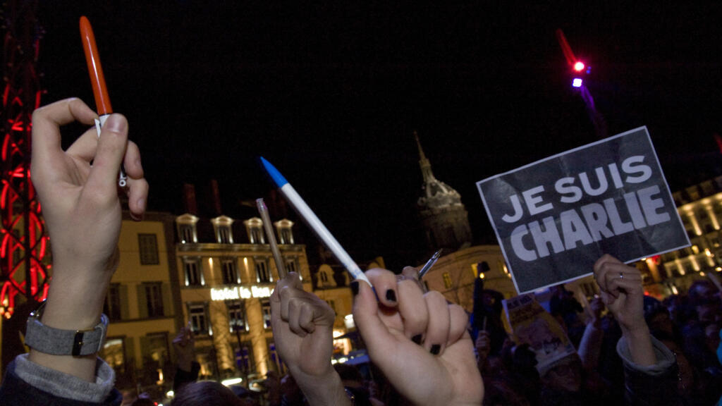 Manifestations de solidarité contre l'attentat contre Charlie Hebdo, en janvier 2015.