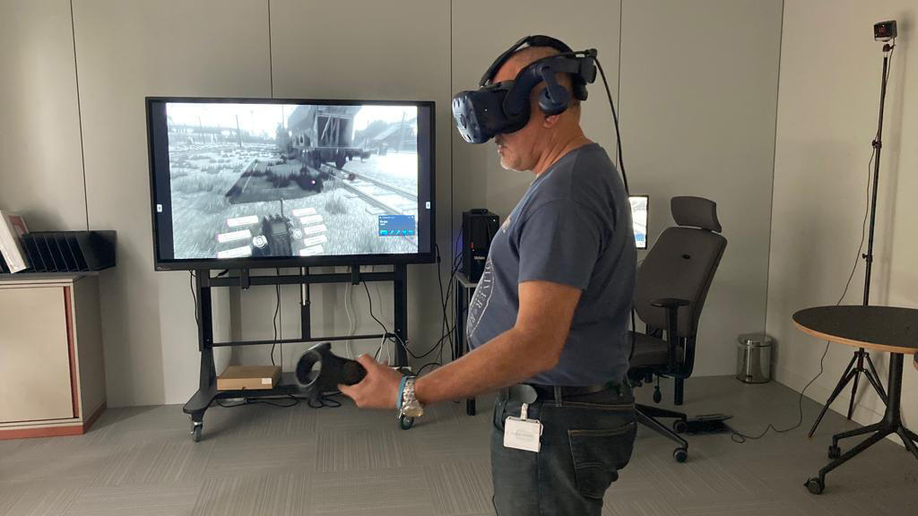 Sur le campus SNCF-réseau de Lyon, les formations se font aussi en réalité virtuelle.