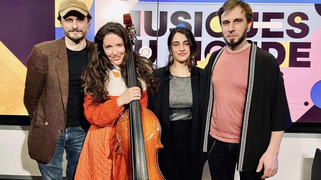 Ëda Diaz, Anthony Winzenrieth, Baptiste de Chabaneix et Climène Zarkan à RFI.