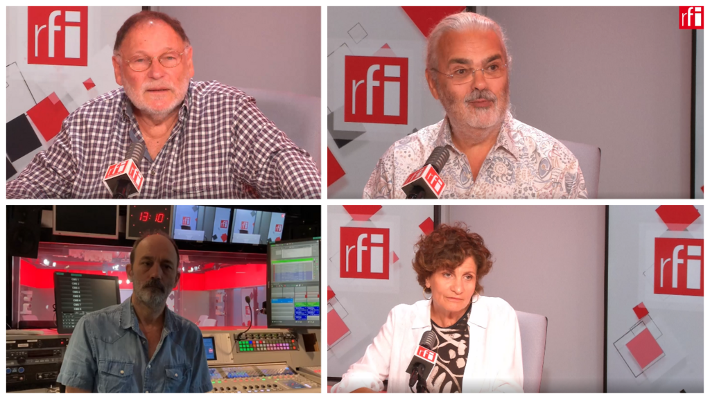De cima para baixo, da esquerda para direita:
Milton Blay, Paulo Paranaguá, Pierre Zanutto e Maria Emilia Alencar.