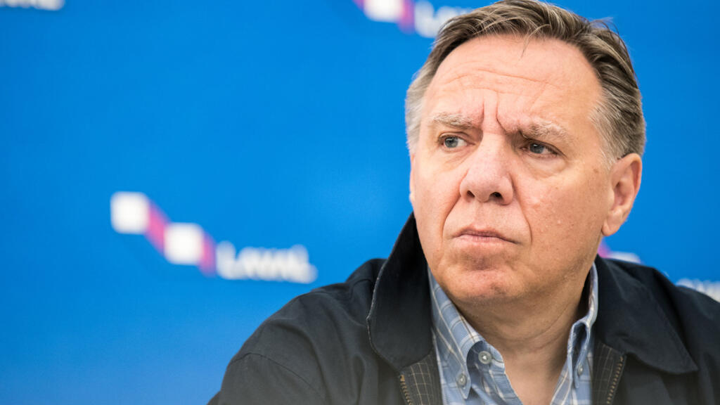 Le Premier ministre du Québec, François Legault, à Laval, au Canada.