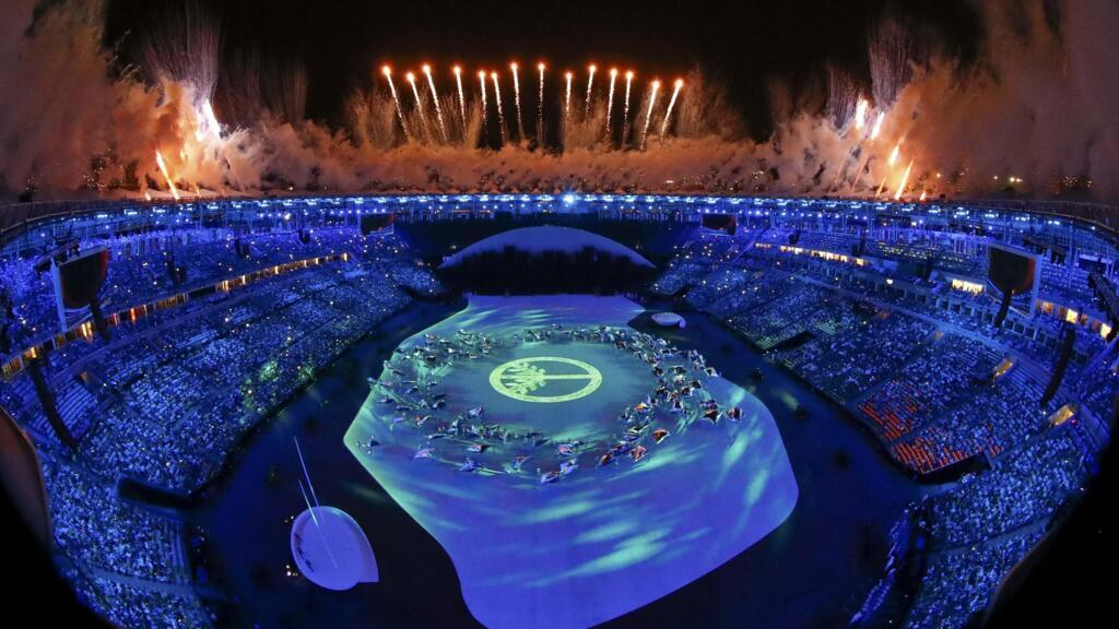 Um dos momentos da cerimônia de abertura dos Jogos Olímpicos do Rio de Janeiro, na sexta-feira 5 de agosto de 2016.