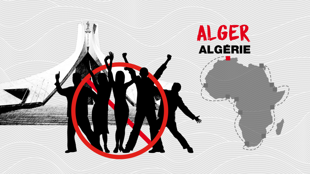 Alger, capitale d'Algérie, sur la côte méditerranéenne.