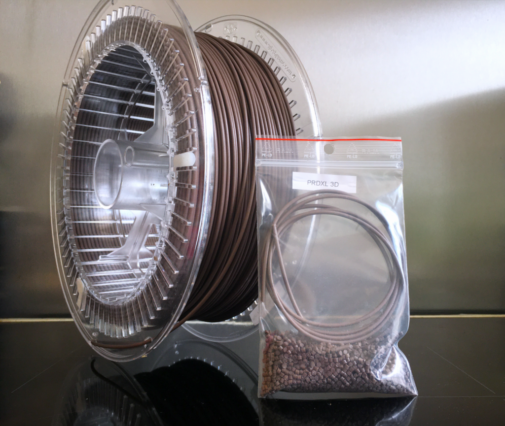matériaux recyclés issus des déchets marins transformé en matériau thermoformable pour l'impression 3 D