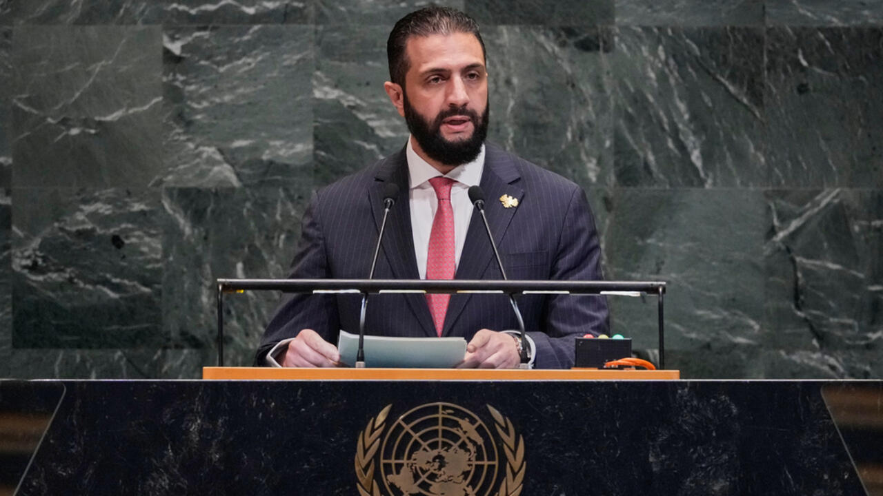 À l'ONU, le nouveau président syrien appelle à la fin des attaques d'Israël