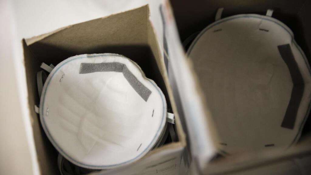 Des masques de protection respiratoire de type N95. (Image d'illustration)
