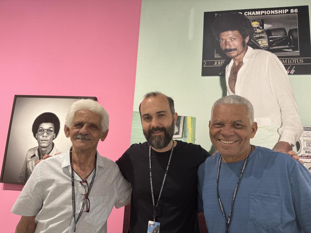 Da esquerda para a direita: João Mendes, Guilherme Cunha e Afonso Pimenta, em Arles, 2025.