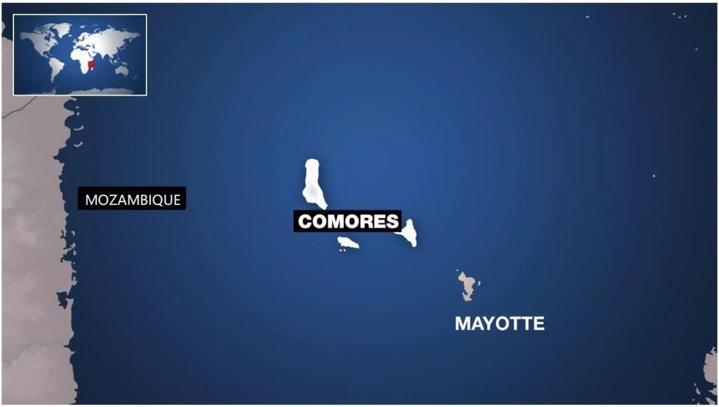 Carte archive / Afrique: Mayotte (France) et les Comores.