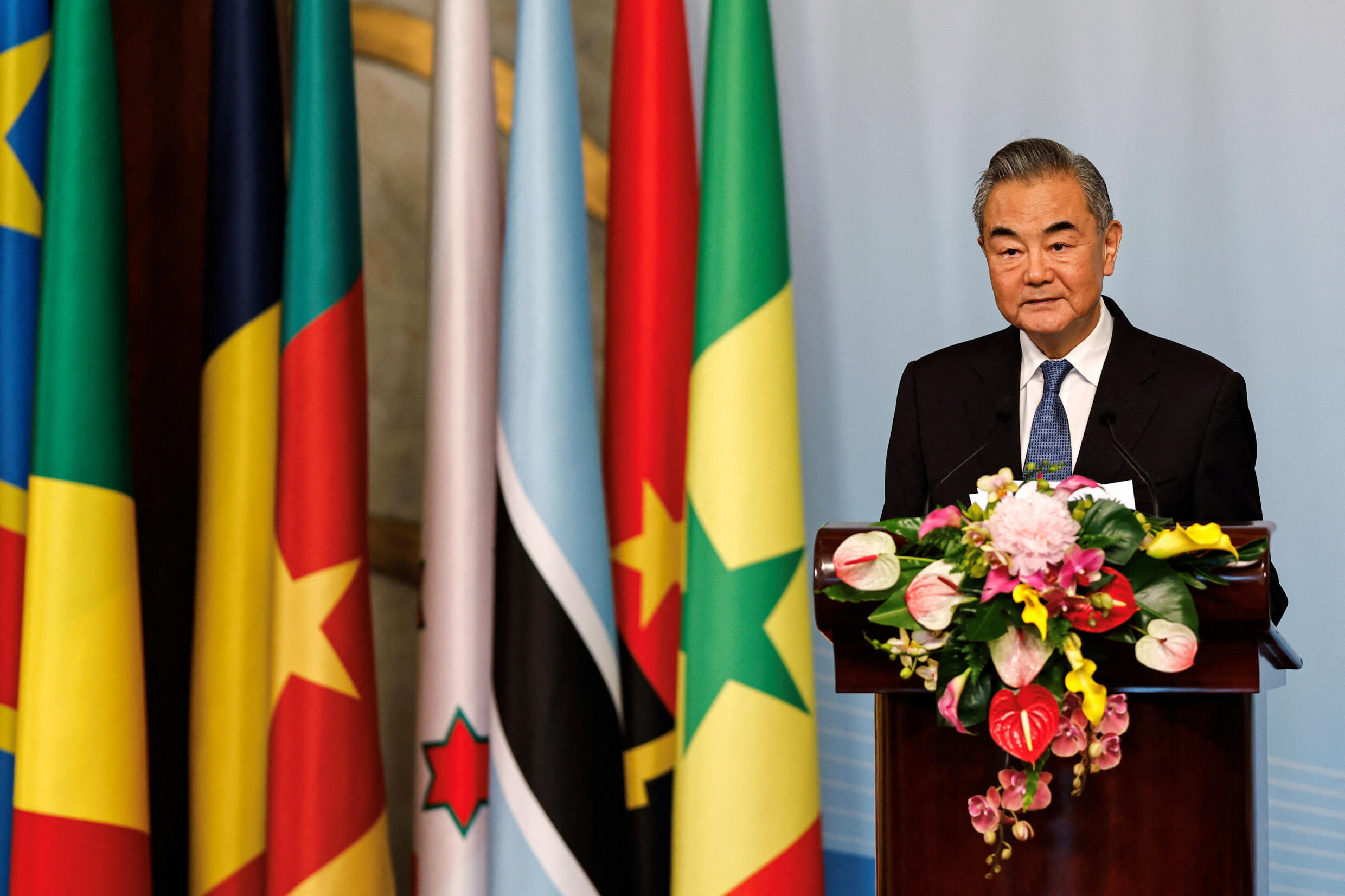 China's Foreign Minister Wang Yi delivers a speech at the ministerial conference of the 2024 Summit of the Forum on China-Africa Cooperation (FOCAC) in Beijing, China September 3, 2024