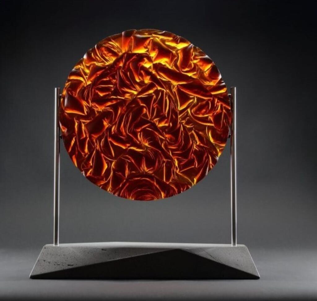 Création verrière — magma de Justin Hemery.