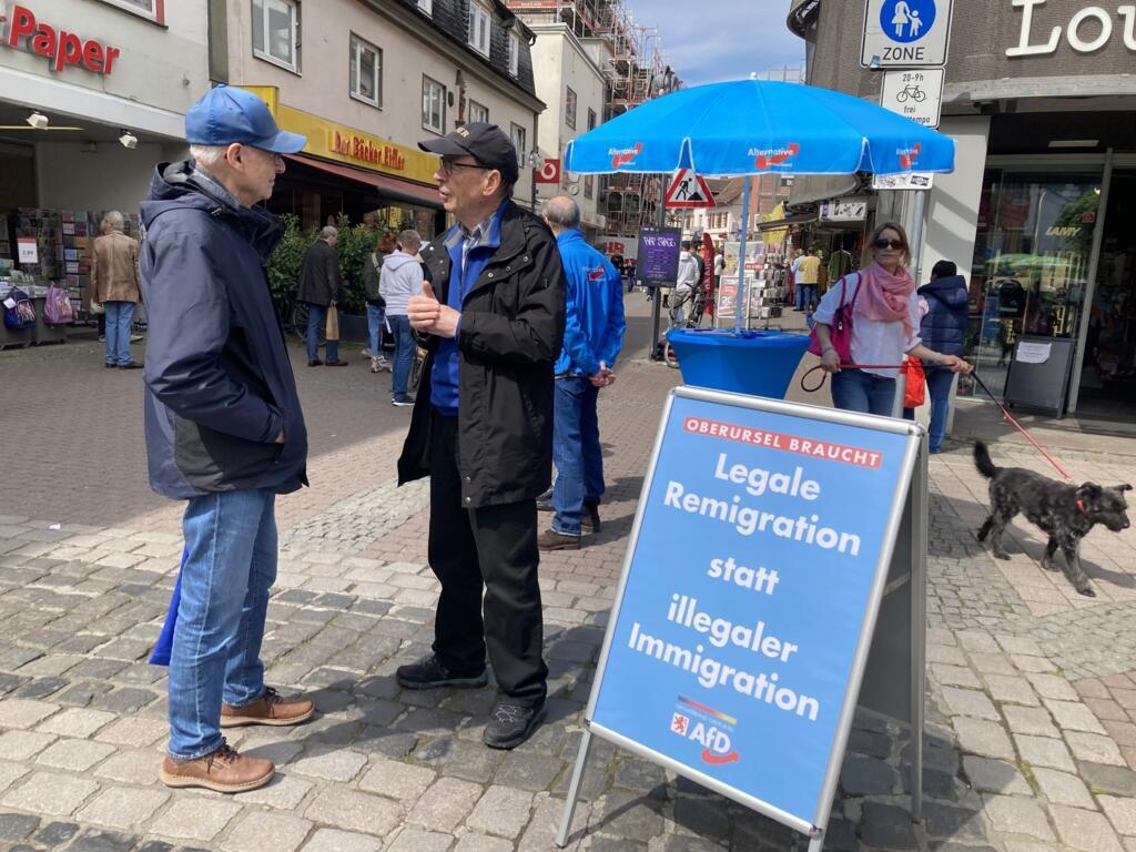 À Oberursel, où l’AfD a été fondée en 2013, le parti débute sa campagne européenne sur le sujet de l’immigration.