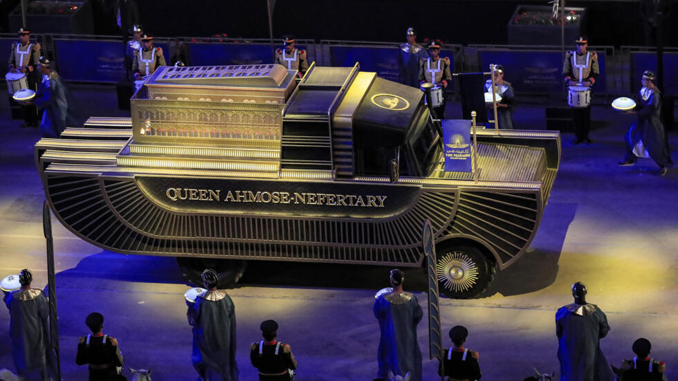 Egypt puts on extravagant parade to welcome Pharaohs to new resting place