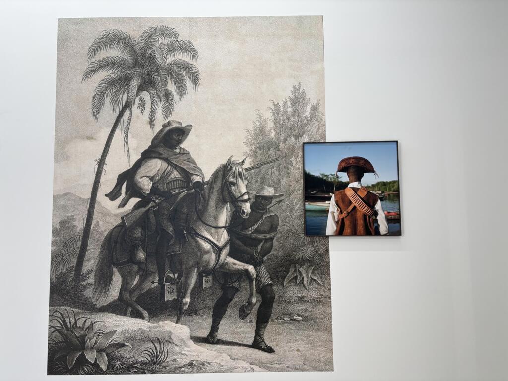 Imagens da exposição "Nego Fugido, Memórias Quilombolas", de Nicola Lo Calzo, em Aubervilliers, ao norte de Paris (18/06/25)