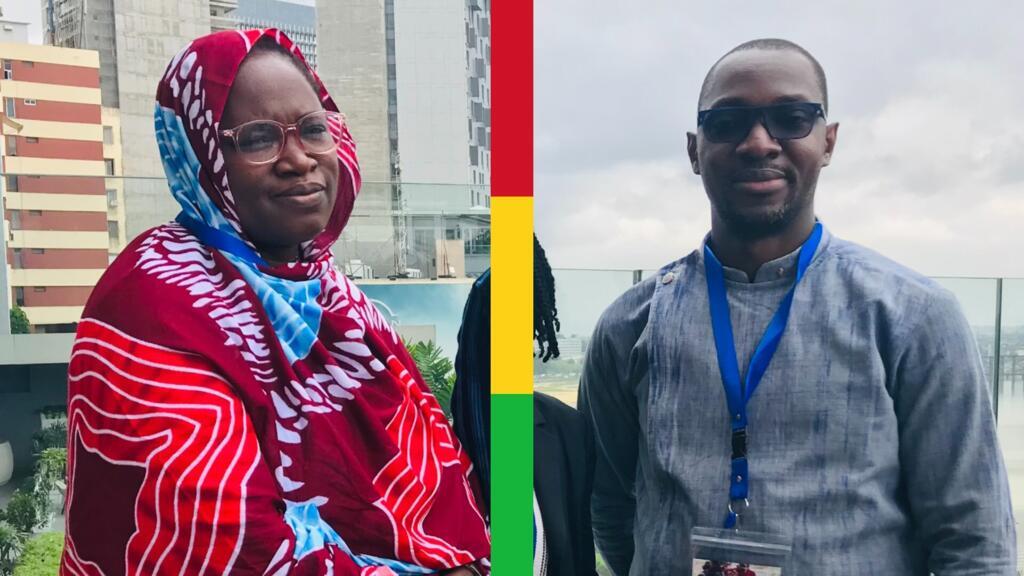 Les Maliens Fatouma Harber et Tidiani Togola au forum civic tech de CFI, fin juin à Abidjan.
