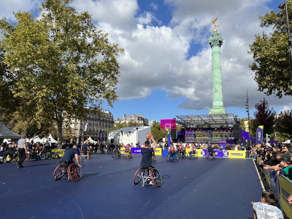 Comité Olímpico e Paralímpico francês organizou evento de sensibilização a dois anos dos Jogos Olímpicos de Paris.