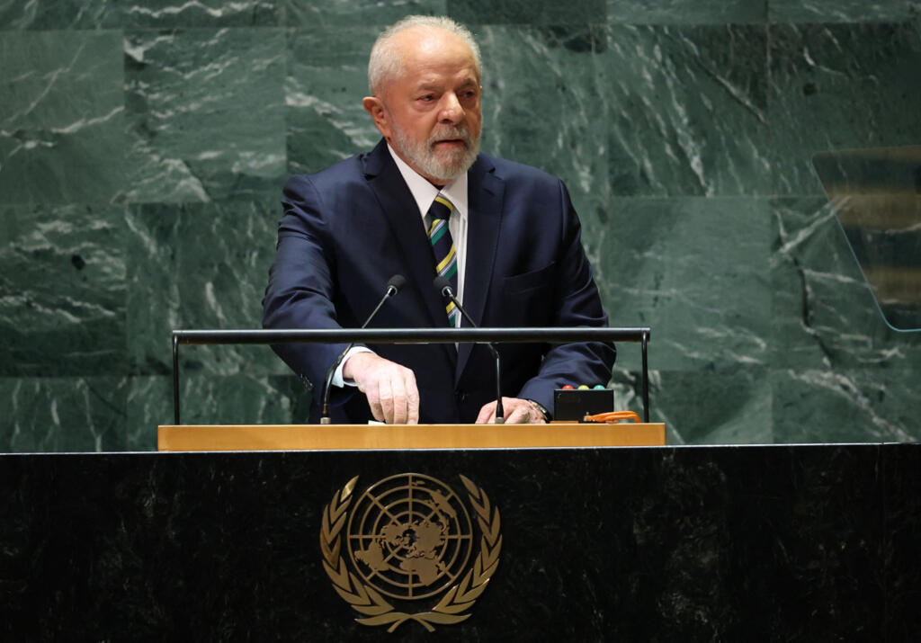 O presidente Luiz Inácio Lula da Silva foi o primeiro líder a discursar na abertura da Assembleia-Geral das Nações Unidas. (19/09/2023)