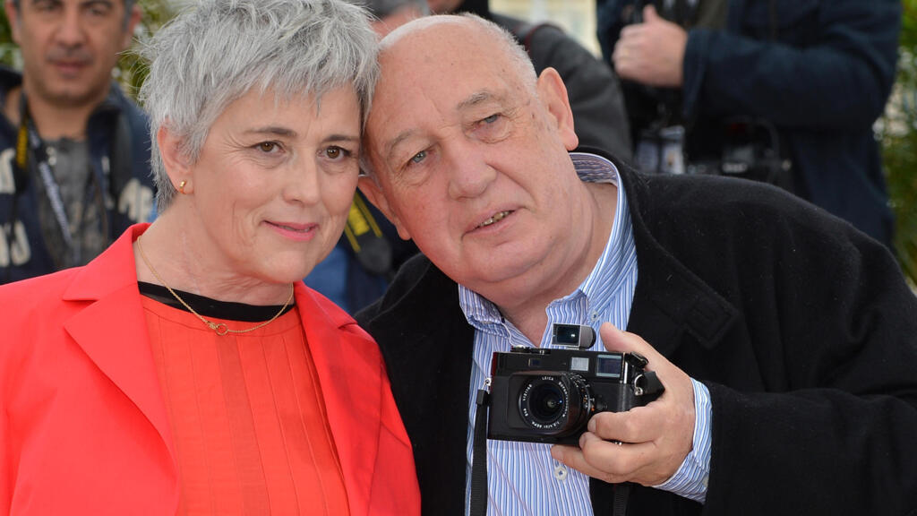 Claudine Nougaret avec Raymond Depardon, lors du 65e festival de Cannes le 22 mai 2012.
