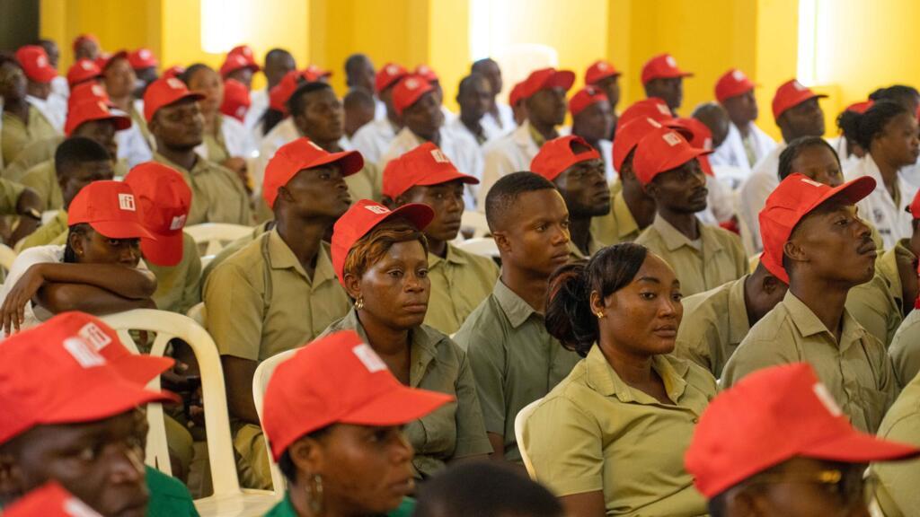 Enregistrement des magazines Appels sur l'actualité et Le débat africain à l'INFPA à Abidjan le 24 avril 2023.