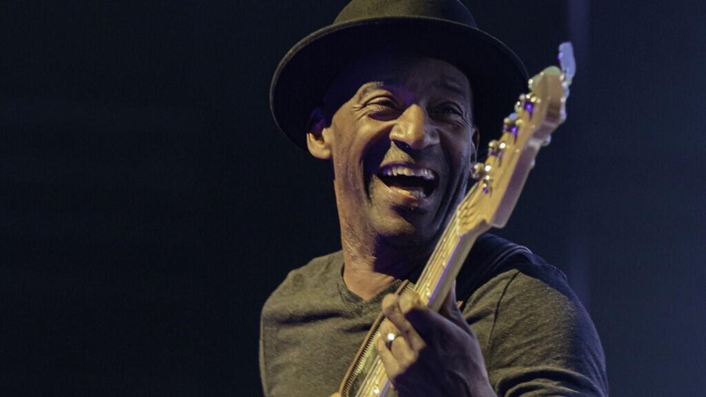 Marcus Miller, heureux de régaler le public normand, le 20 mai 2023.