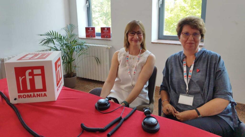 de gauche à droite Cynthia Eid et Monica Vlad