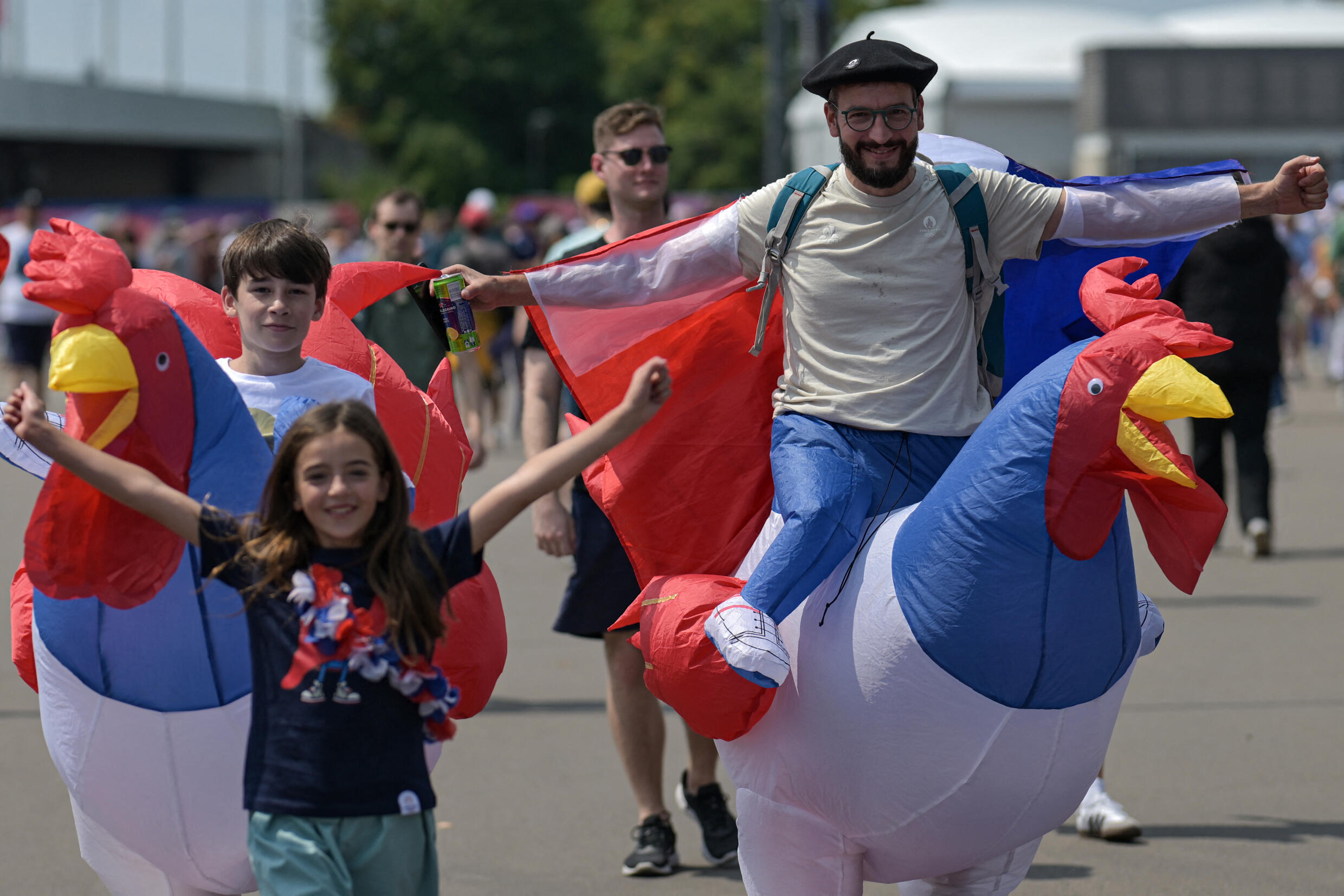 JO 2024: avant le match de rugby à 7, Stade' de France, Saint-Denis, le 24 juillet 2024.