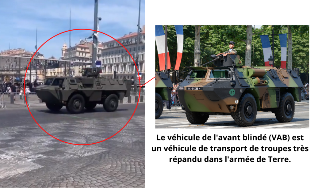 Les Jaguars sont suivis de deux véhicules de l'avant blindés.