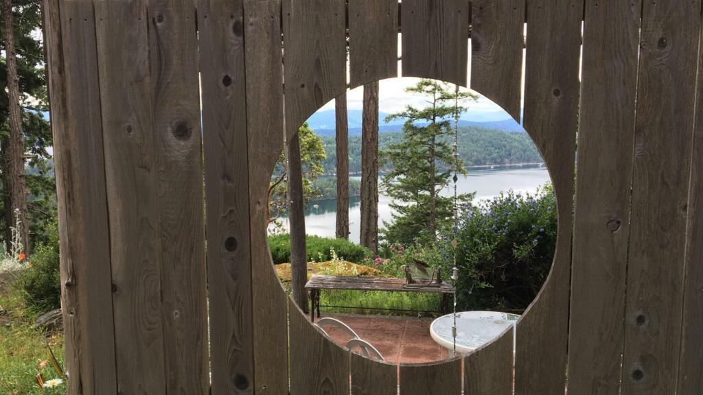 Vue depuis les hauteurs de l'île Galiano.