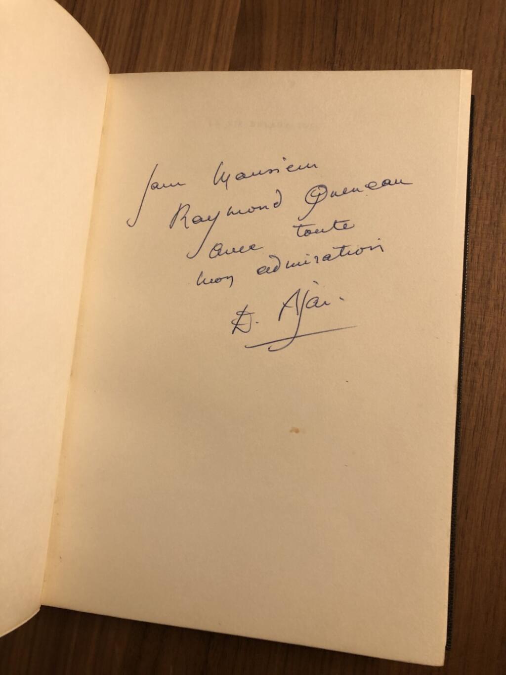 Dédicace de Emile Ajar